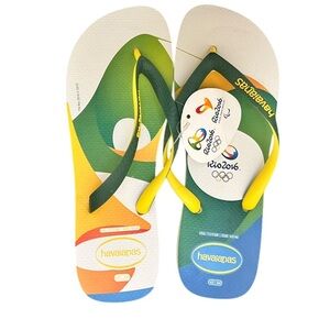Havaianas SLIM RIO 2016 Flip Flops 2016 Rio Olympics Colorful Brazil Men’s 11/12
